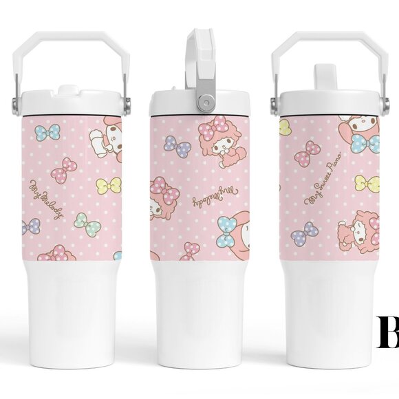 Custom Personalized 30OZ Sanrio Kawaii My Melody Bunny, Hello Kitty, Flip Straw - Picture 1 of 1